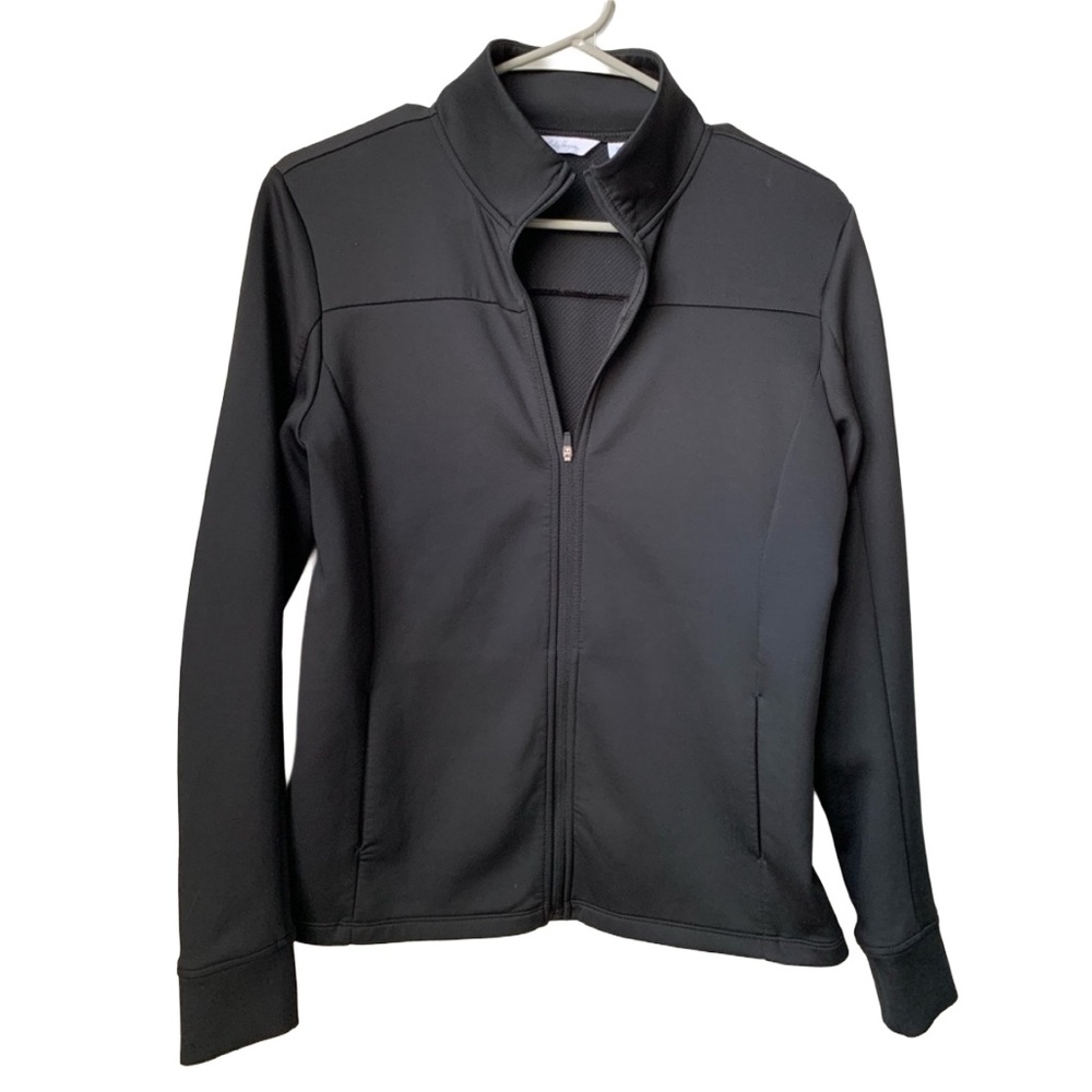 LADY HAGEN Women’s Black Full Zipper front Closure Long Sleeve Jacket